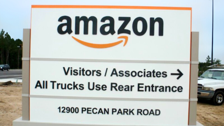 A Freestanding Business Sign Jacksonville | Amazon Sign