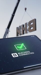 A GSSC project manager uploading compliance documents to Building Connected for a Jacksonville sign vendor contract.
